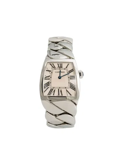 Pre-owned Cartier Stainless Steel La Dona 28mm In White