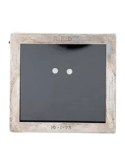 Pre-owned Cartier Sterling Picture Frame In Silver