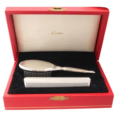 Pre-owned Cartier Sterling Silver Baby Set By  In Brown