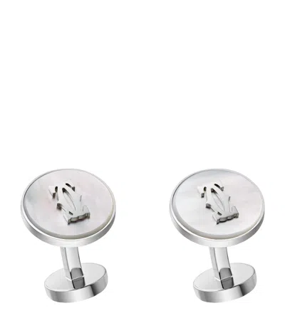 Cartier Sterling Silver Double C De  Cufflinks
