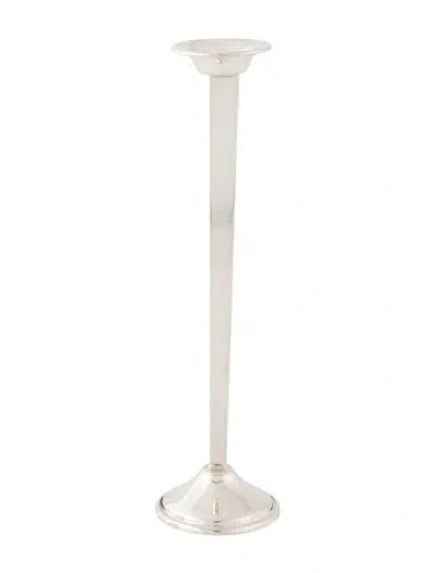 Pre-owned Cartier Sterling Silver Taper Candlestick In Metallic/silver