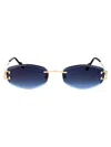 Cartier Geometrical Sunglasses Ct0467 S 002 In Gold