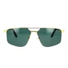 Cartier Womens 6l001639 Ct0385s Pilot-frame Metal Sunglasses In Gold