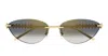 Cartier Ct0543s Clash De Sunglasses In Gold