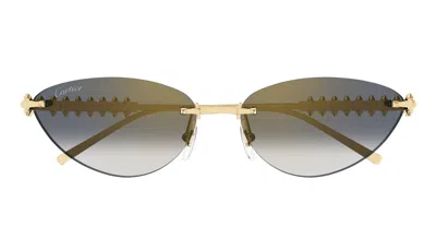Cartier Sunglasses In Gold