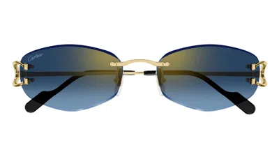 Cartier Sunglasses In Gold