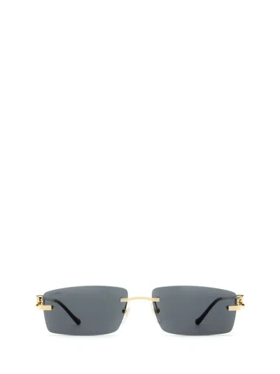 Cartier Panthère De  Rectangular Sunglasses In Multi