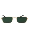 Cartier Sunglasses Woman Petroleum Blue In Gold Gold Green