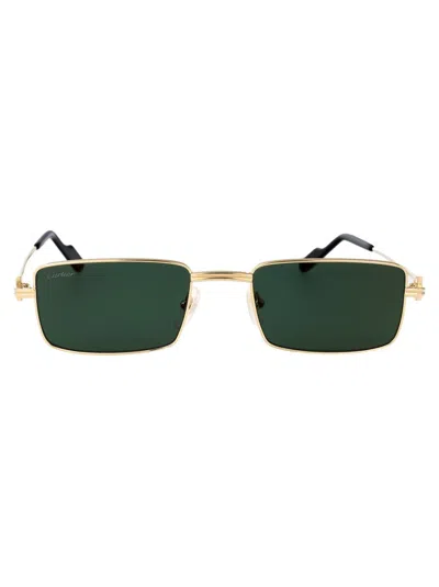 Cartier Sunglasses In Gold Gold Green