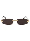 Cartier Sunglasses In Gold-gold-grey