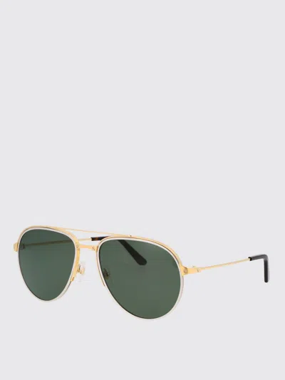 Cartier Sunglasses Men Gold In Green