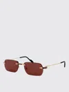 Cartier Sunglasses Men Red In Brown