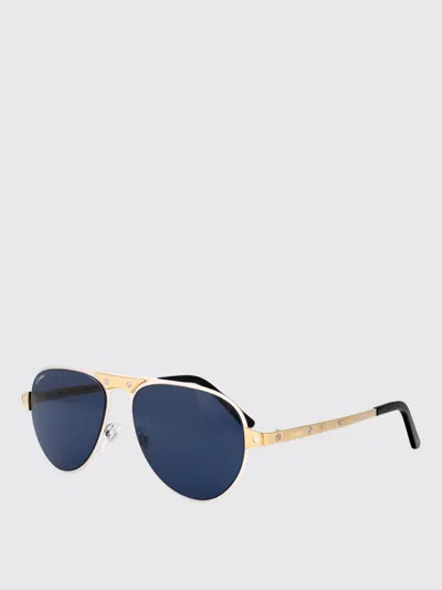 Cartier Sunglasses Men Silver In Gold
