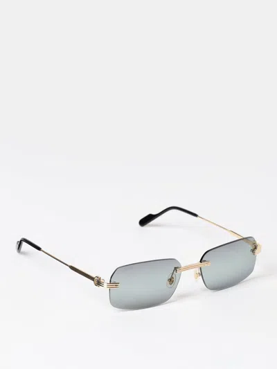 Cartier Sunglasses Men Violet Men In Gray