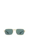 Cartier Rectangular Sunglasses In Green