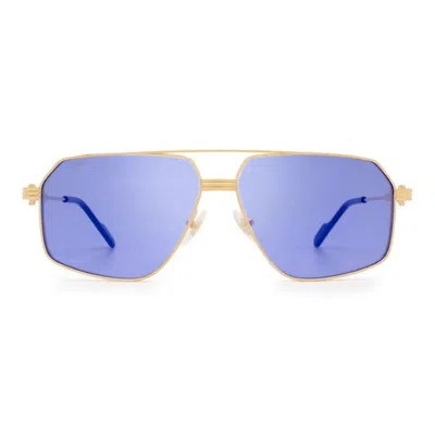Cartier Sunglasses In Oro/blu