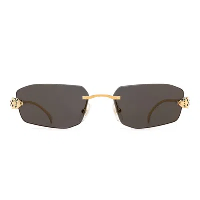 Cartier Sunglasses In Oro/grigio
