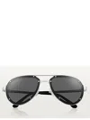 Cartier Ct0194s Santos De Sunglasses In Silver