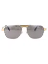 Cartier Sunglasses In Silver-gold-silver
