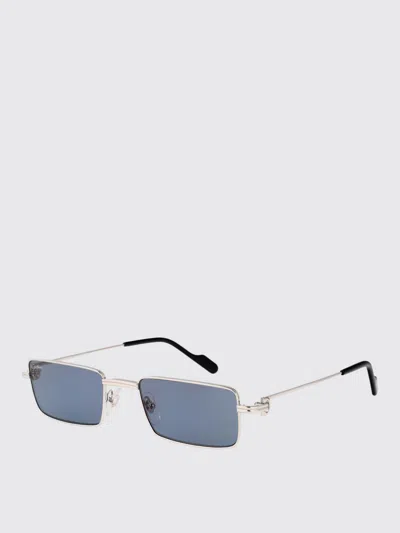 Cartier Sunglasses Woman Blue In Metallic