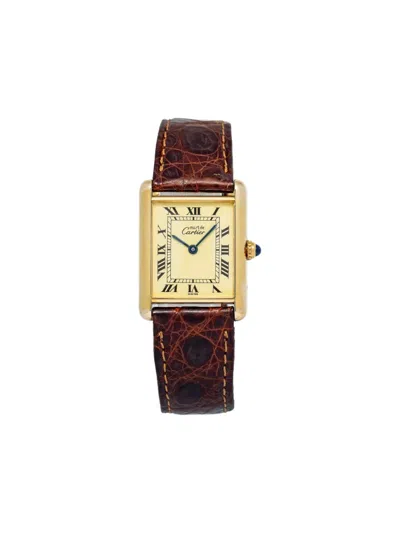 Pre-owned Cartier Tank 23mm In Neutral