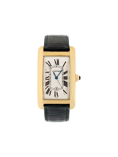 Pre-owned Cartier Tank Americaine 37mm In Neutral