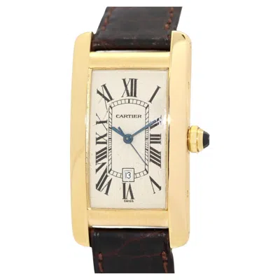 Pre-owned Cartier Tank Américaine Automatic 18 Karat Gold Ref. 1725 In Multi