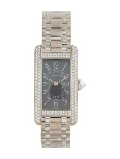 Pre-owned Cartier Tank Américaine Watch, 19mm In Multi