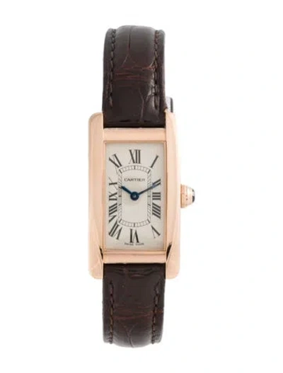 Pre-owned Cartier Tank Américaine Watch In Multicolor