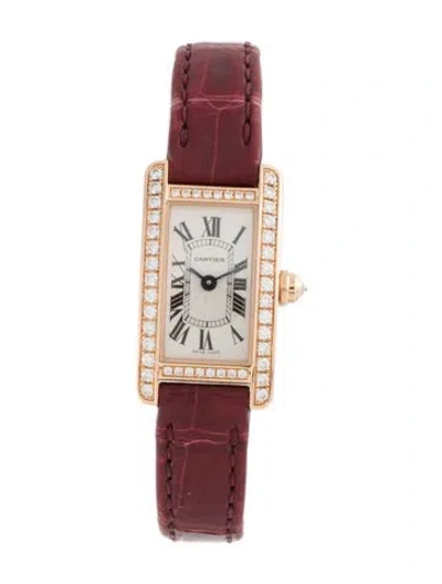 Pre-owned Cartier Tank Américaine Watch In Multicolor