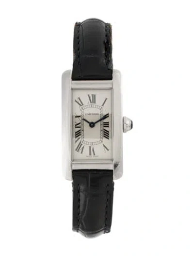 Pre-owned Cartier Tank Américaine Watch In Multicolor