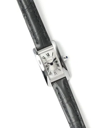 Cartier Tank American Mini 15x27mm Full Set 2022 Watch In Black