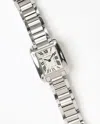 Cartier Tank Anglaise 23mm Ref 3485 Full Set Watch In Silver