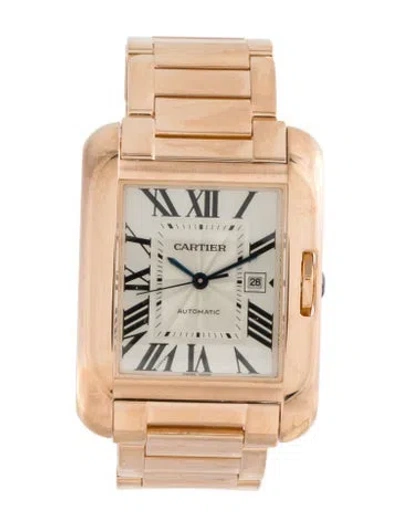 Pre-owned Cartier Tank Anglaise Watch, 30mm In Multi