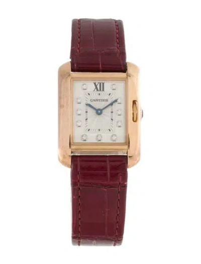 Pre-owned Cartier Tank Anglaise Watch In Multi