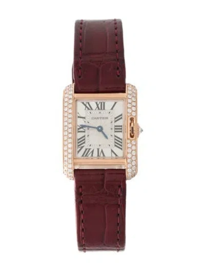 Pre-owned Cartier Tank Anglaise Watch In Multi