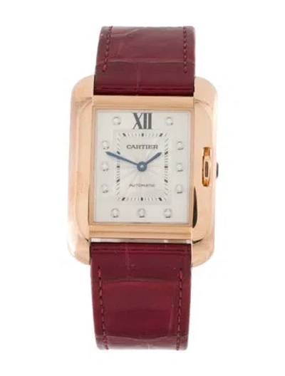 Pre-owned Cartier Tank Anglaise Watch In Multi