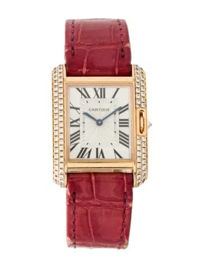 Pre-owned Cartier Tank Anglaise Watch In Multi