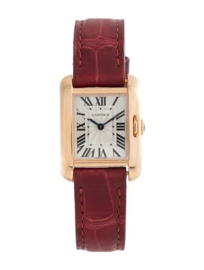 Pre-owned Cartier Tank Anglaise Watch In Multicolor