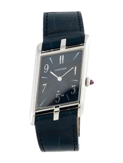 Pre-owned Cartier Tank Asymétrique Watch, 26mm In Multi