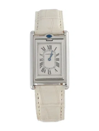Pre-owned Cartier Tank Basculante Watch In Multi