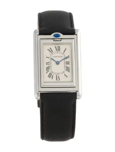 Pre-owned Cartier Tank Basculante Watch In Multi