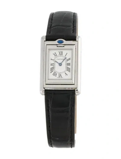 Pre-owned Cartier Tank Basculante Watch In Multicolor