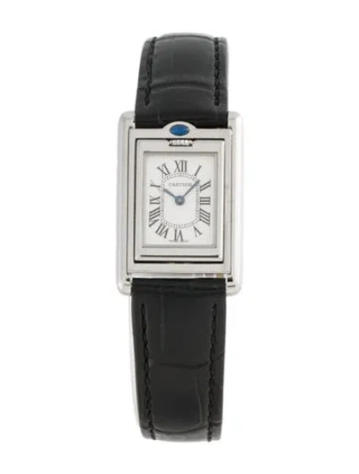 Pre-owned Cartier Tank Basculante Watch In Multicolor