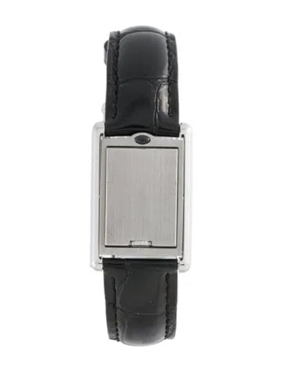 Pre-owned Cartier Tank Basculante Watch In Multicolor
