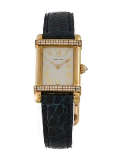Pre-owned Cartier Tank Chinoise Watch In Multi