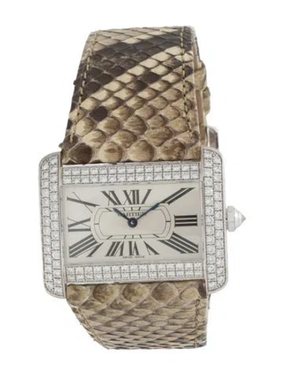 Pre-owned Cartier Tank Divan Watch In Multi
