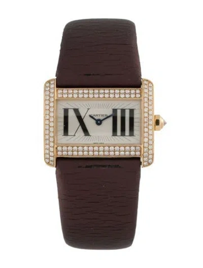 Pre-owned Cartier Tank Divan Watch In Multicolor