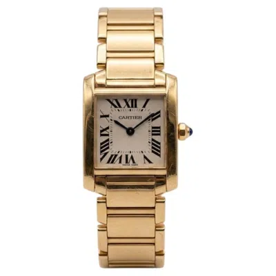 Pre-owned Cartier Tank Fran�aise 18k Yellow Gold Ladies Watch