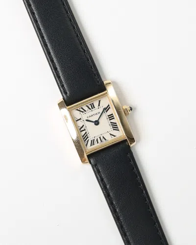 Cartier Tank Francaise 18k Gold 20mm Ref 2385 Watch